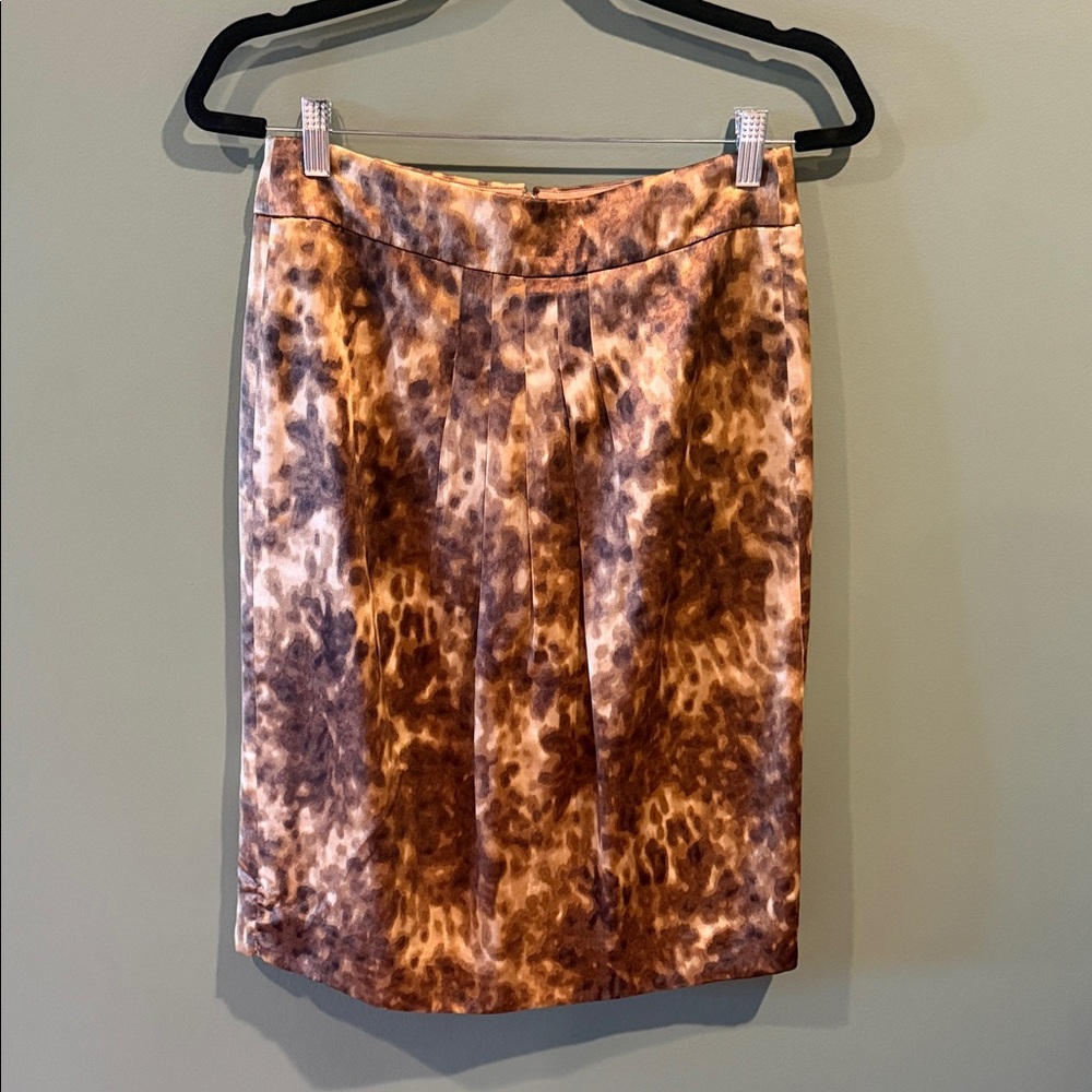 J. Crew Leopard Print Pencil Skirt